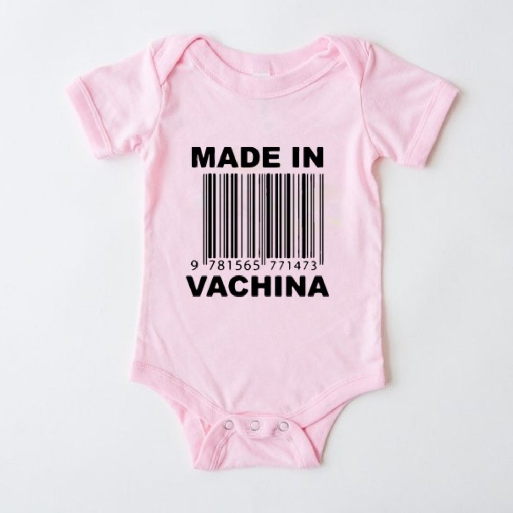 Made in Vachina Pink Onesie